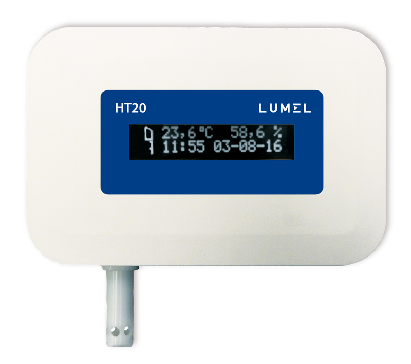 LUMEL HT20 temperature and humidity data logger with Ethernet and PoE