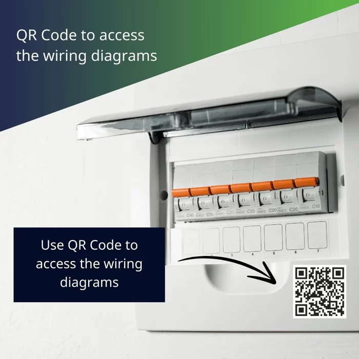 LePlan QR code access to electrical wiring diagrams