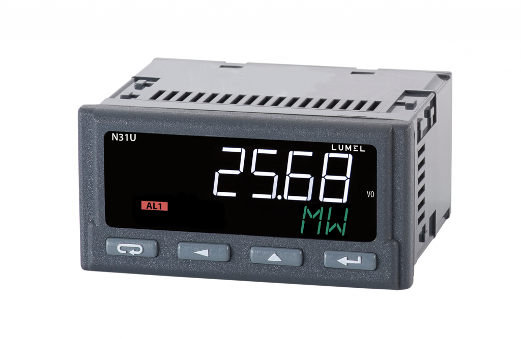 LUMEL N31U programmable digital panel meter for temperature resistance and standard signals