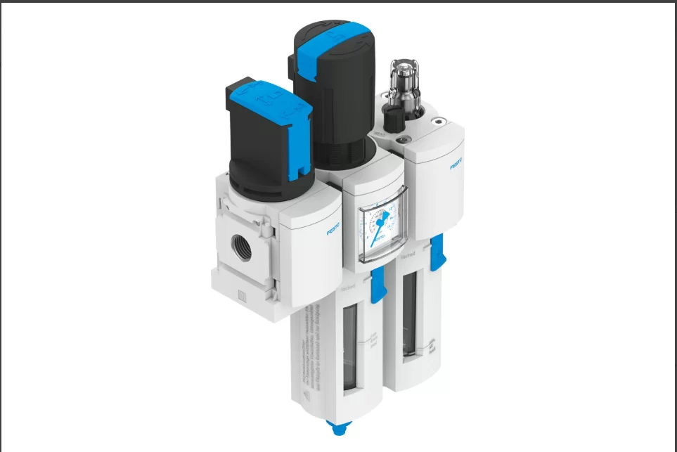 Festo compressed air preparation service unit with filters and regulator