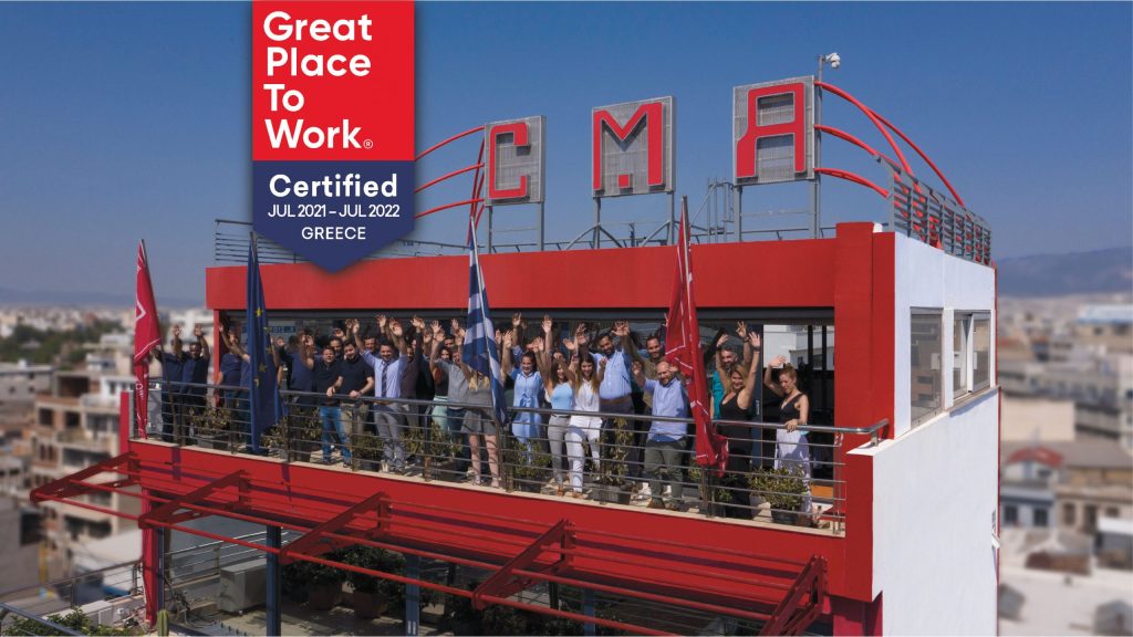 CMA D. ARGOUDELIS & CO S.A. Obtained the Certification from Great Place to Work®!